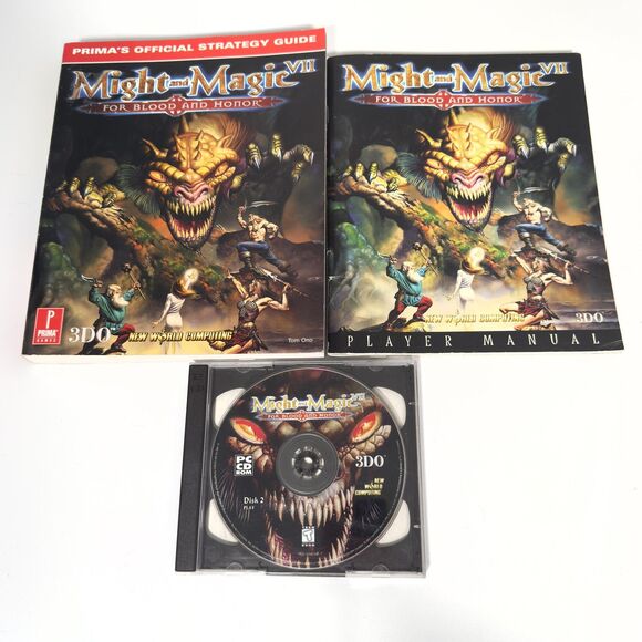 Vintage Might and Magic VI VII VIII PC CD-ROM Lot Prima Guides Games Manuals Map - Picture 4 of 12